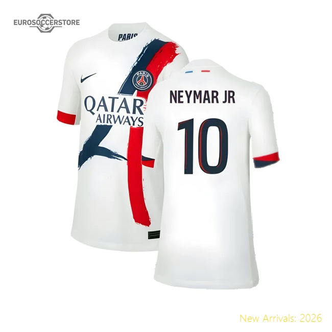 2024-2025 PSG Away Shirt (Kids) (Neymar JR 10)-Vantage Point Soccer